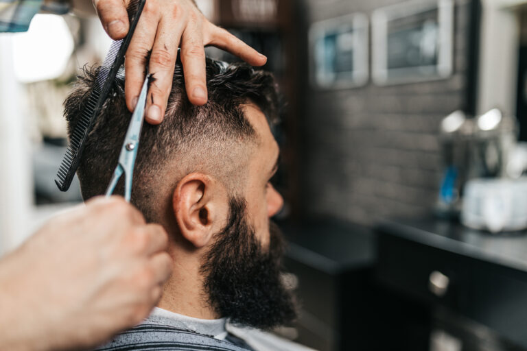 Haircut with beard trim